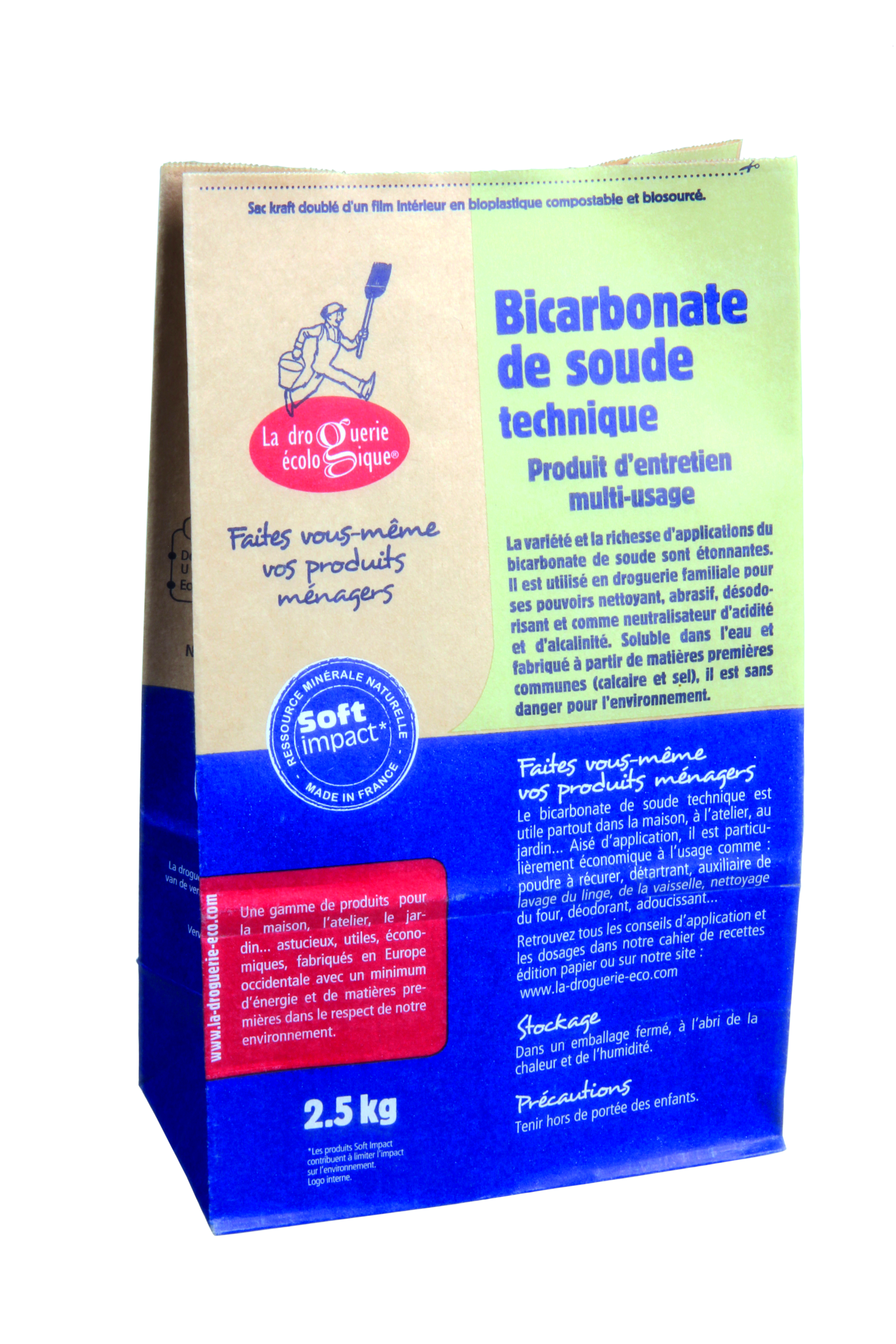 La Droguerie Ecologique Bicarbonate de soude technique 2.5kg
